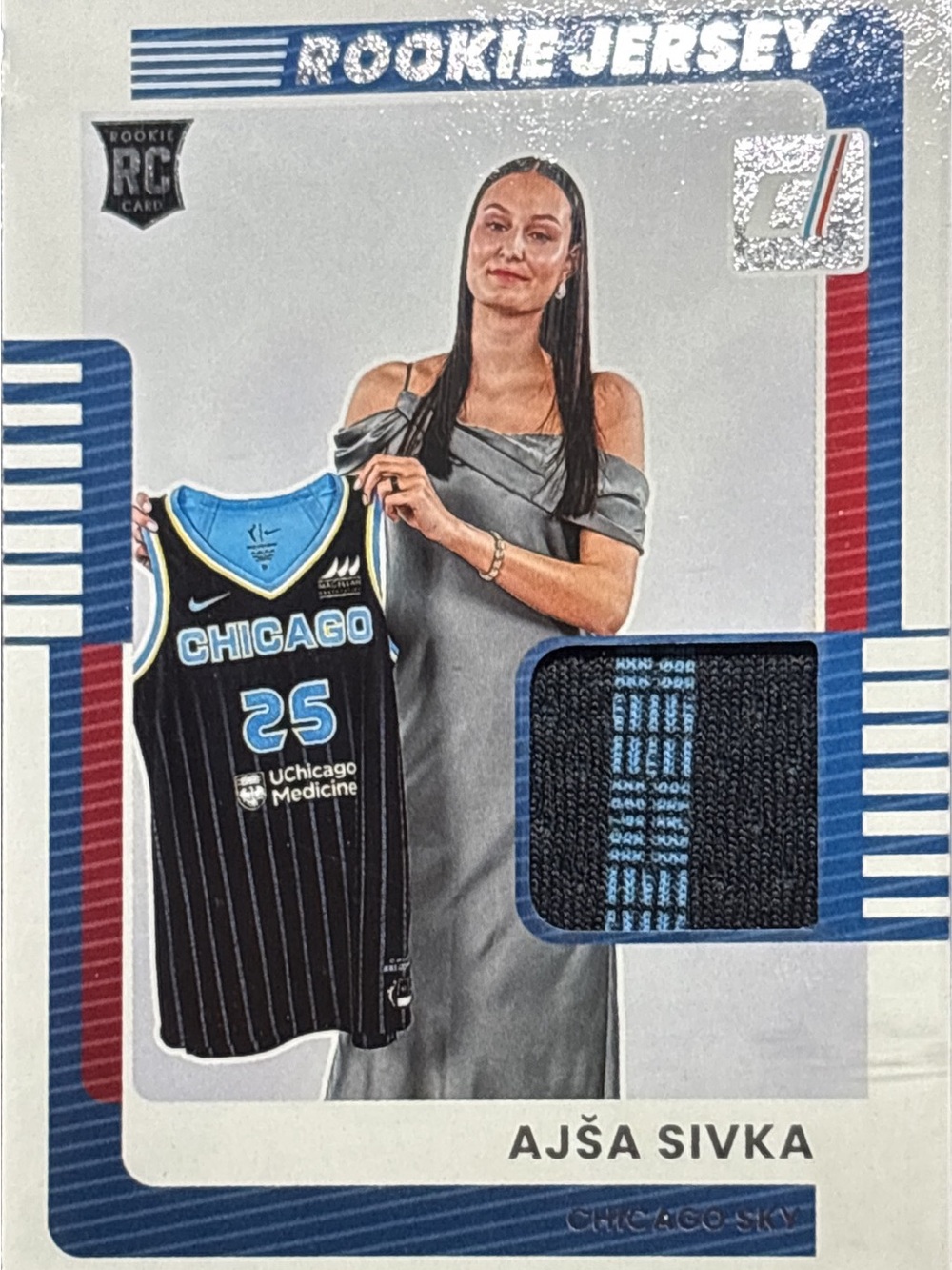 Panini Ajsa Sivka Chicago Sky Rookie Jersey Card